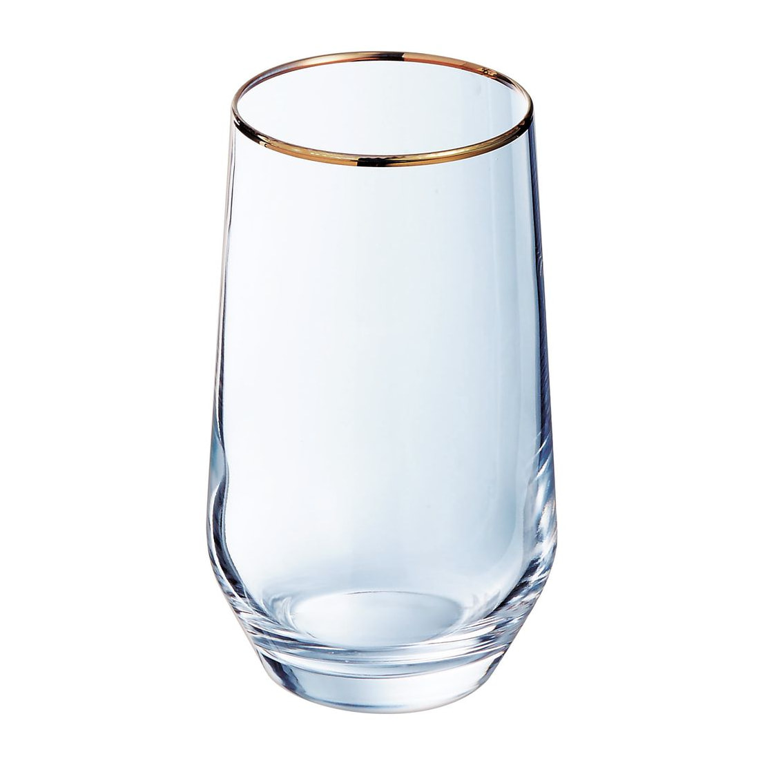 4 verres à eau 40 cl Ultime Bord Or - Cristal d'Arques