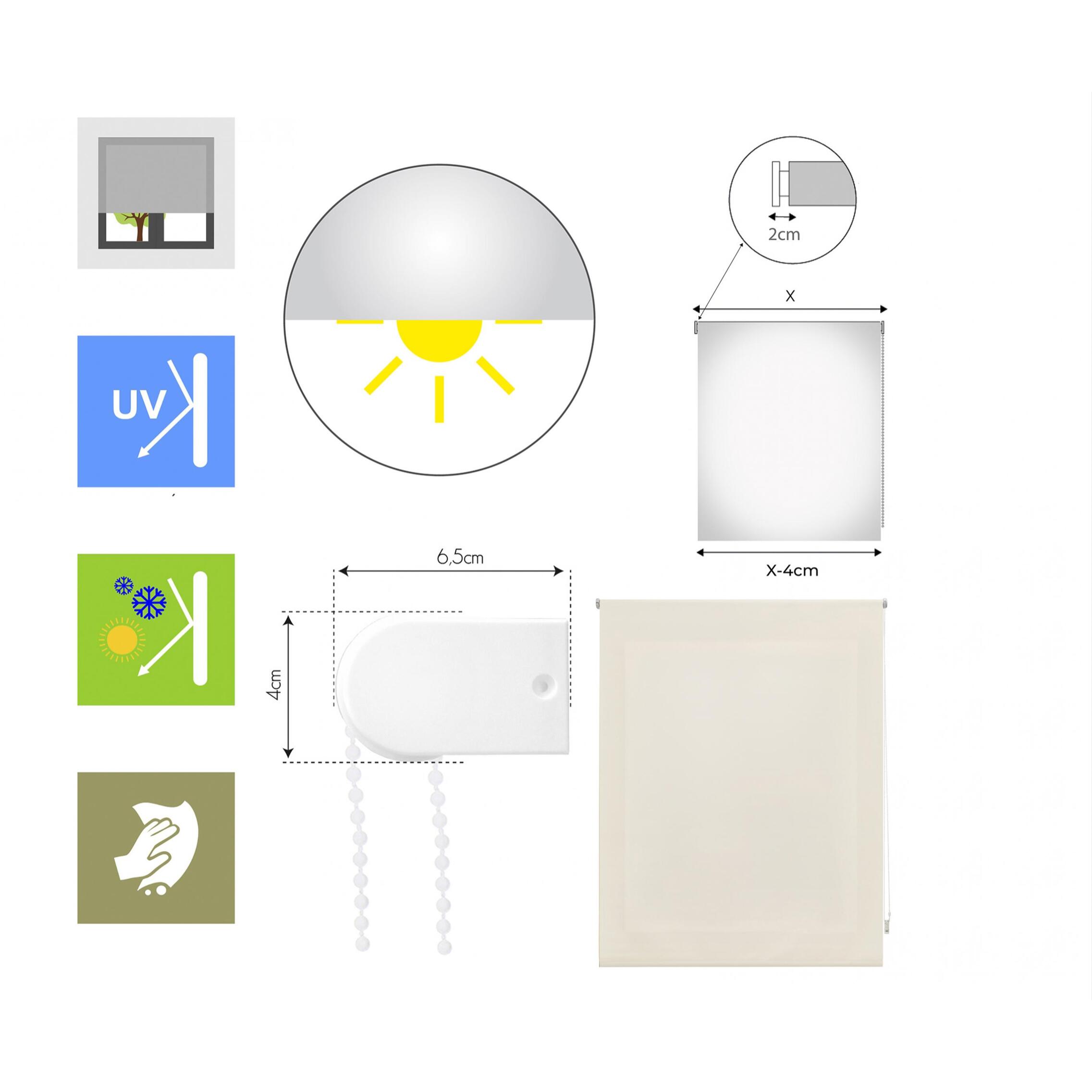 Store enrouleur Polyester Translucide 90x175