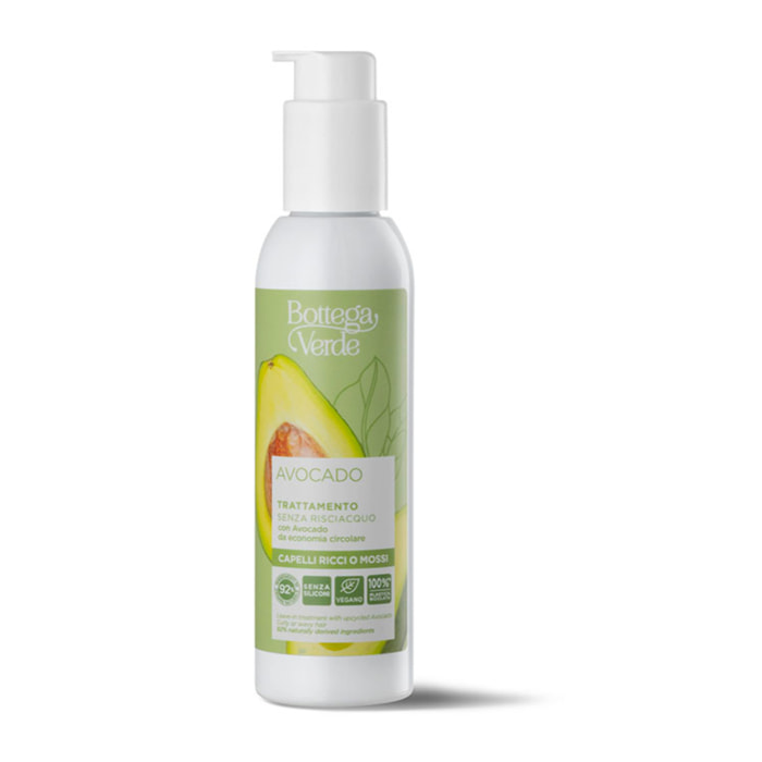 AGUACATE - Tratamiento sin aclarado - con Aguacate de economía circular (150 ml) - cabello ondulado o rizado