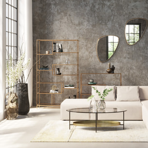 Étagère Loft dorée Kare Design