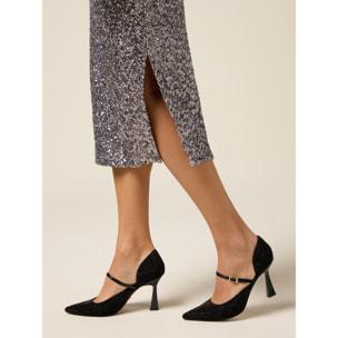 Oltre - Falda tubo de lentejuelas - Argento