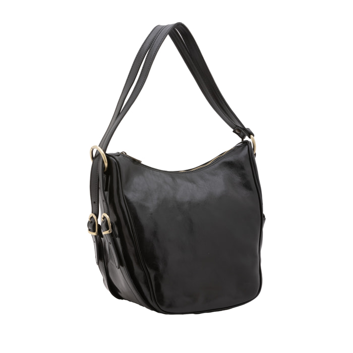 Borsa a spalla  da donna In Vera pelle Made in Italy 31x28x20 cm