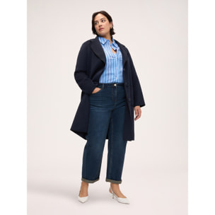Fiorella Rubino - Abrigo con bolsillos de parche - Azul