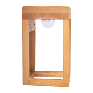 Forlight Sobremesa Exterior IP54 LED 3W Blanco Neutro - 4000K Imitación Madera para Jardín, Terraza