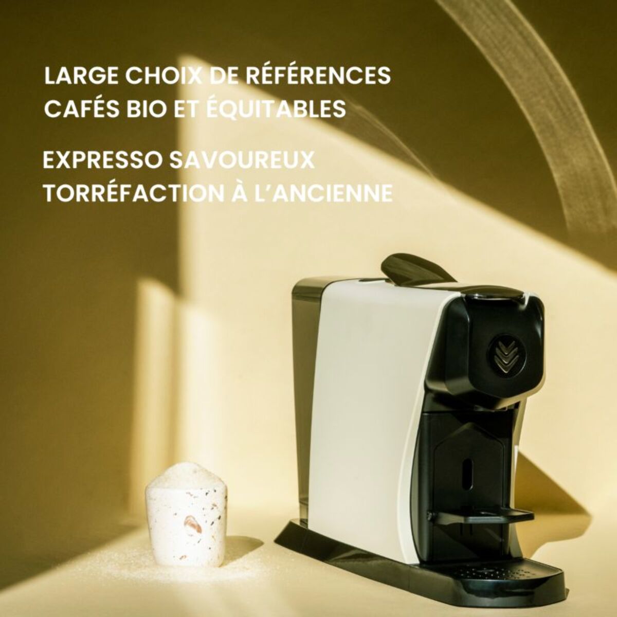 Cafetière à dosette MALONGO EOH CREME PASTEL