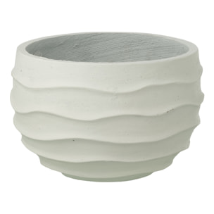 J-Line Cache-pot Vague + Extérieur Sable - blanc - small