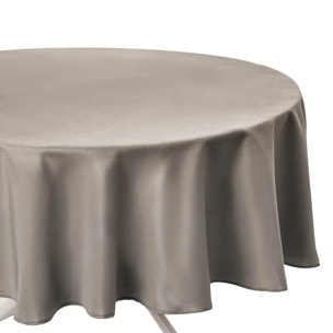 Nappe "Lallie" anti-tâche beige D180cm