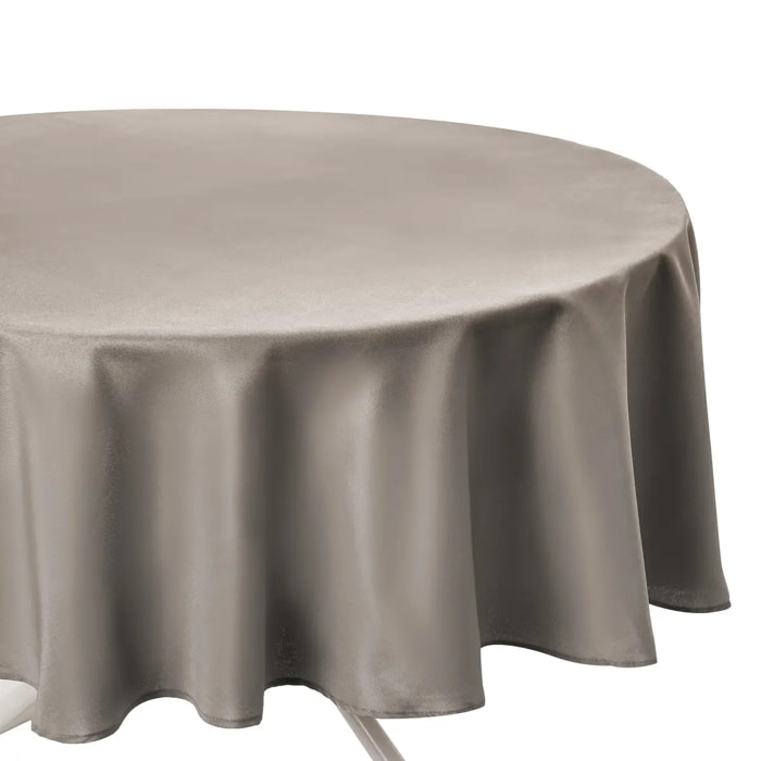 Nappe "Lallie" anti-tâche beige D180cm
