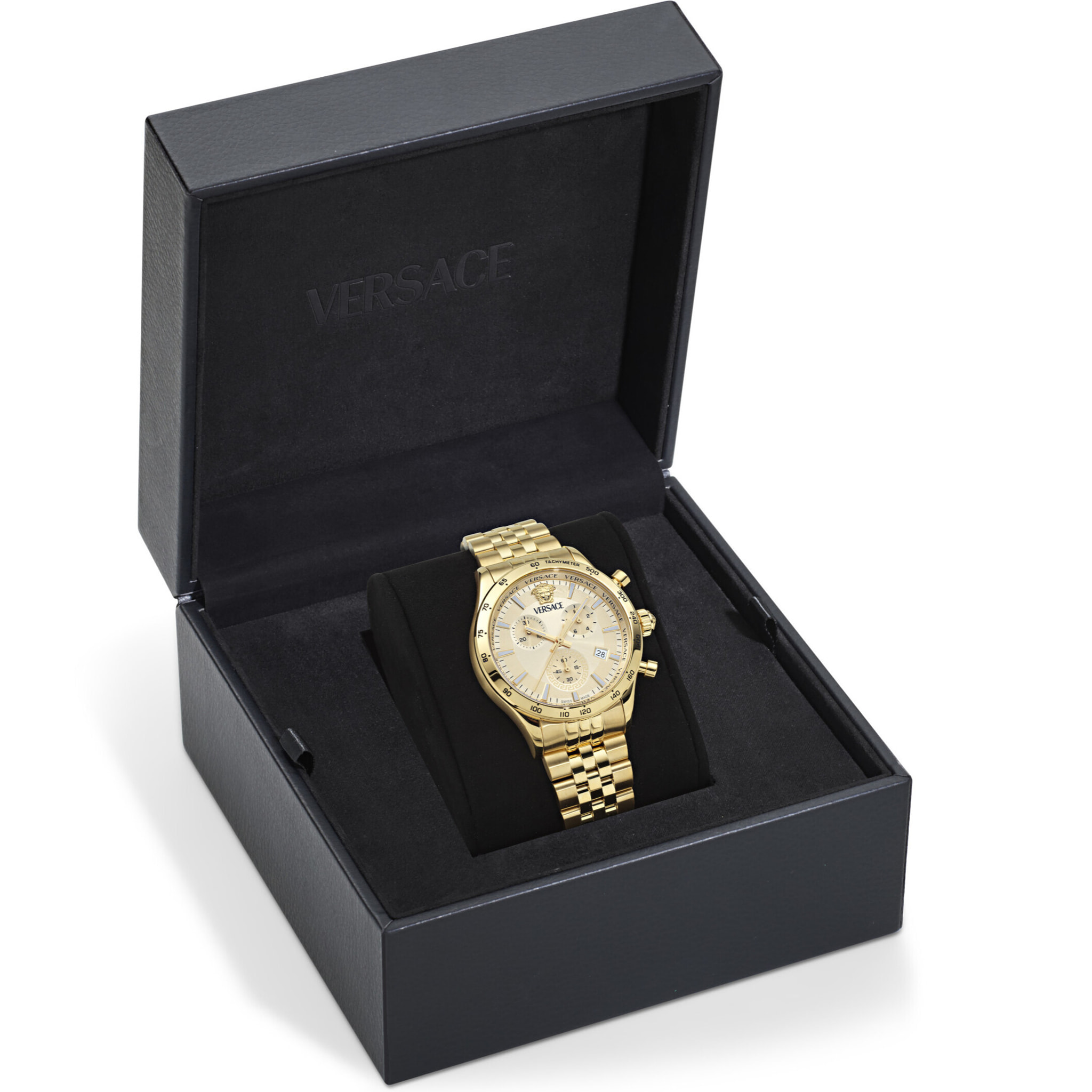Versace Quartz Chronograph Watch Hell.chr Petite Spec. (Wc-Cfa)