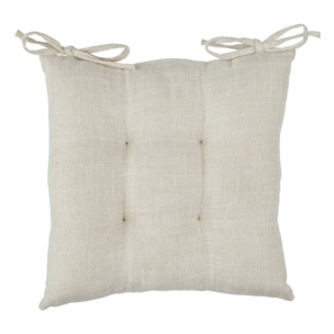 Galette de chaise "Clem" lin 38x38cm