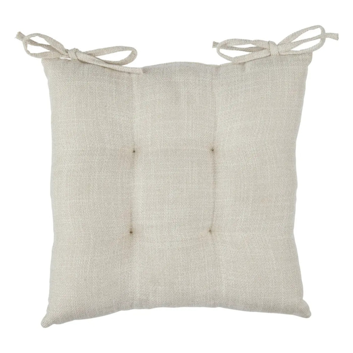 Galette de chaise "Clem" lin 38x38cm