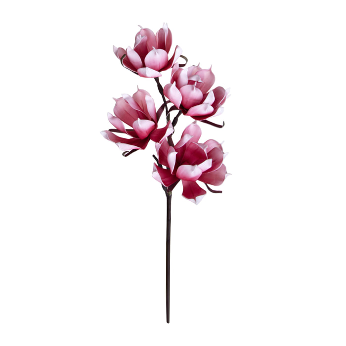 Magnolia artificiale - Pezzi 3 - 20xH95xD10cm - Rosa Chiaro - Bianchi Dino SPA