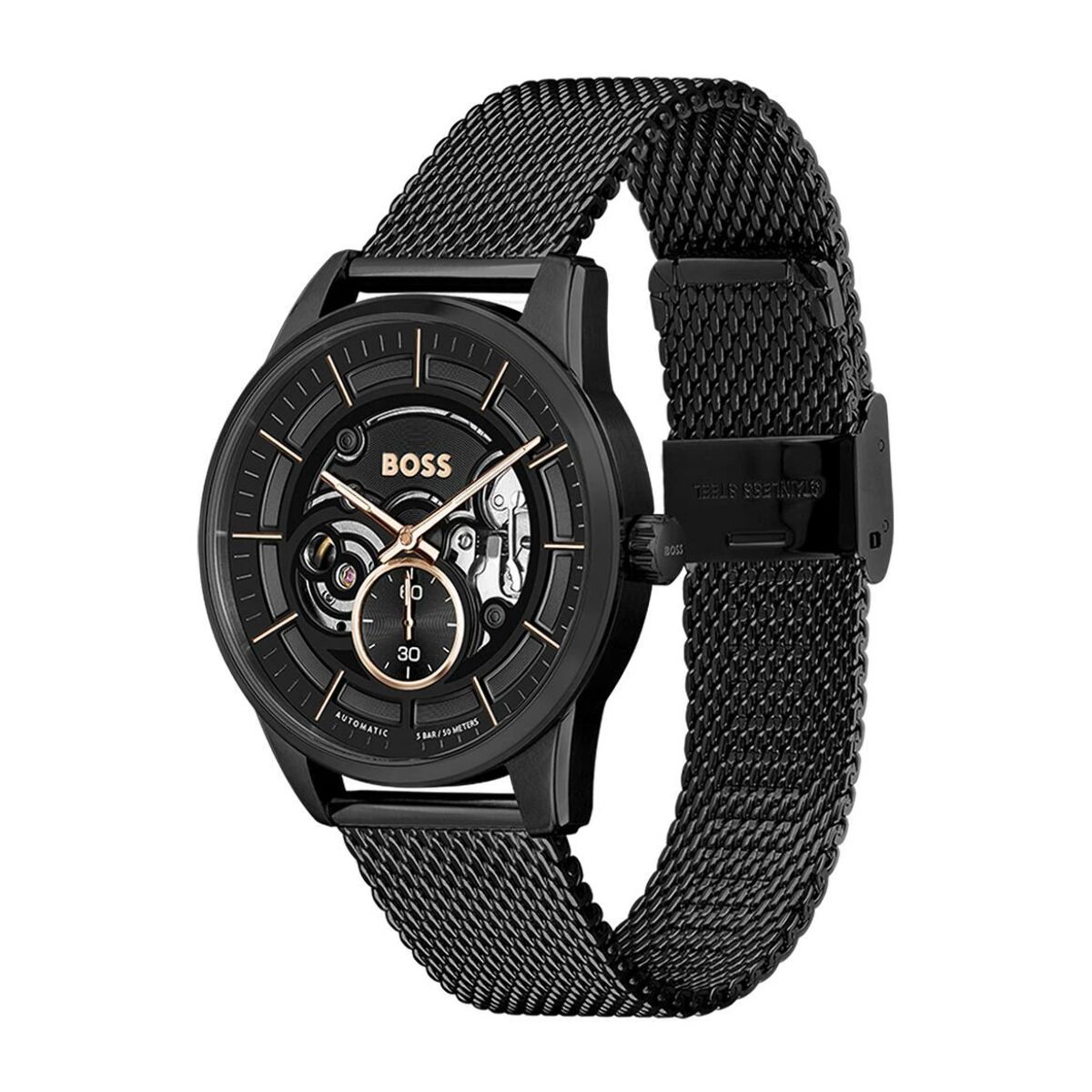 Reloj Boss 1514035 Hombre Analogico Automatico con Correa de Acero inoxidable