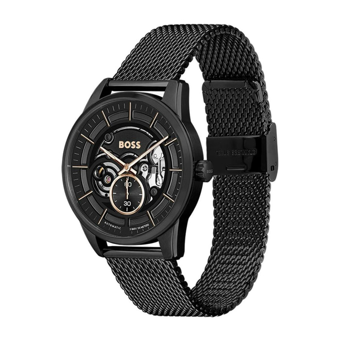 Reloj Boss 1514035 Hombre Analogico Automatico con Correa de Acero inoxidable