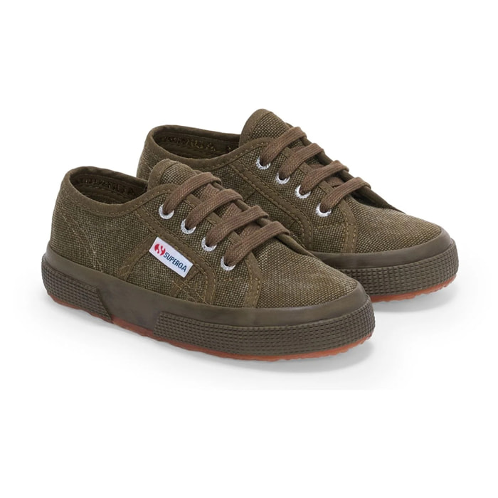 Superga - Niño/a Verde - 2750 KIDS COTTON STONE WASH