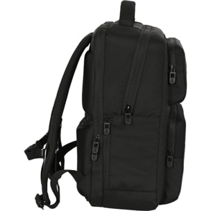 Mochila 2 bolsillos portatil 15,6+usb real madrid premium