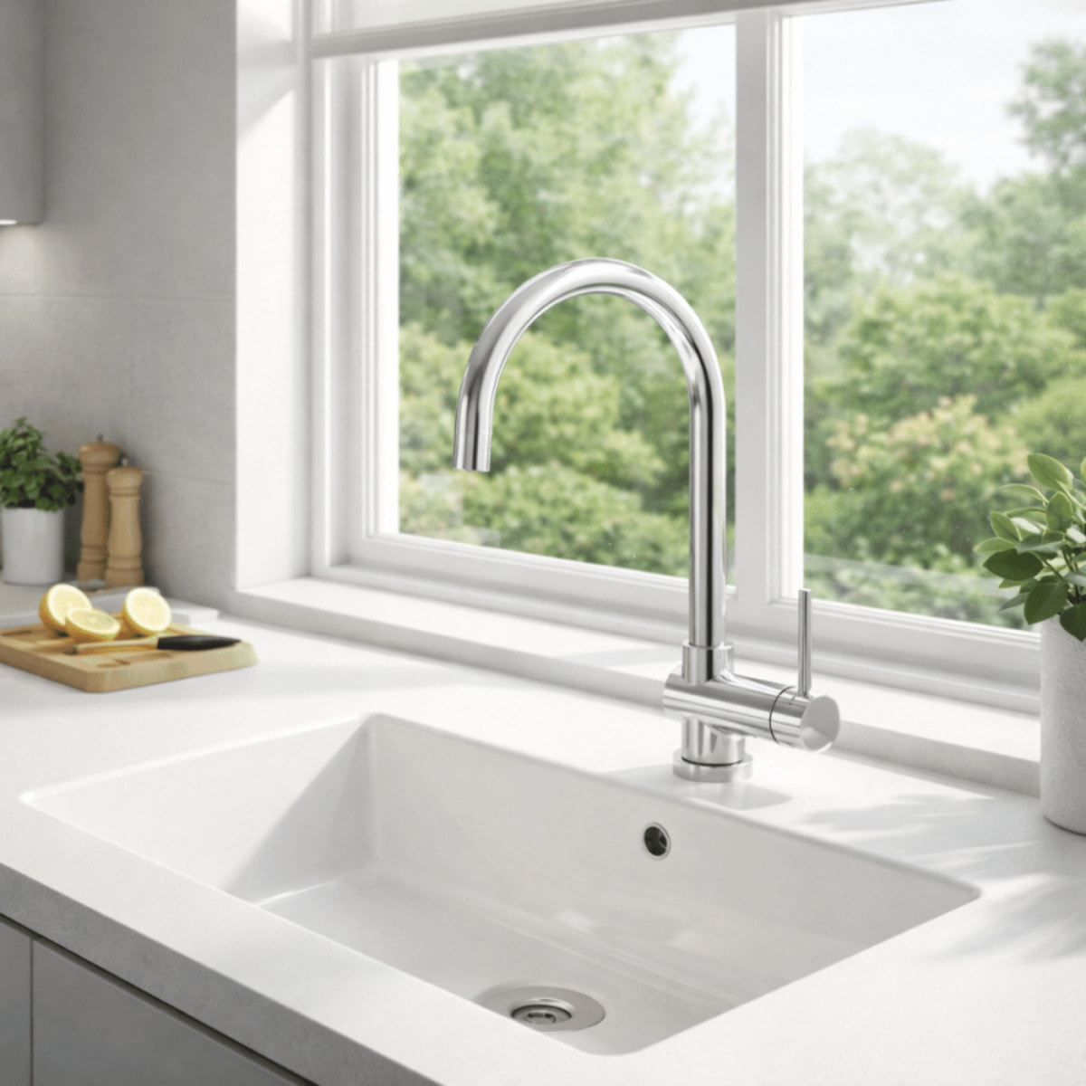 Robinet cuisine rabattable Masterline chromé