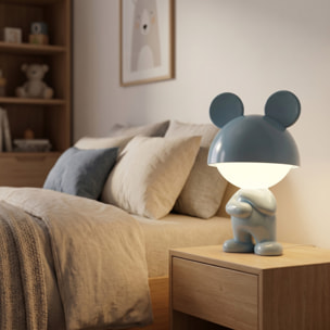 Lampada LED Thinking Boy in ferro - AZZURRO