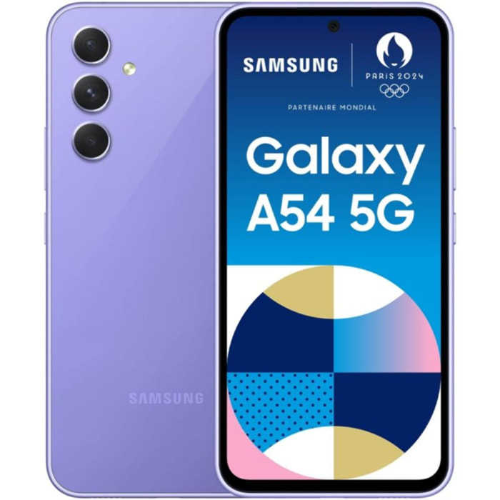 Smartphone SAMSUNG Galaxy A54 Lavande 256Go 5G