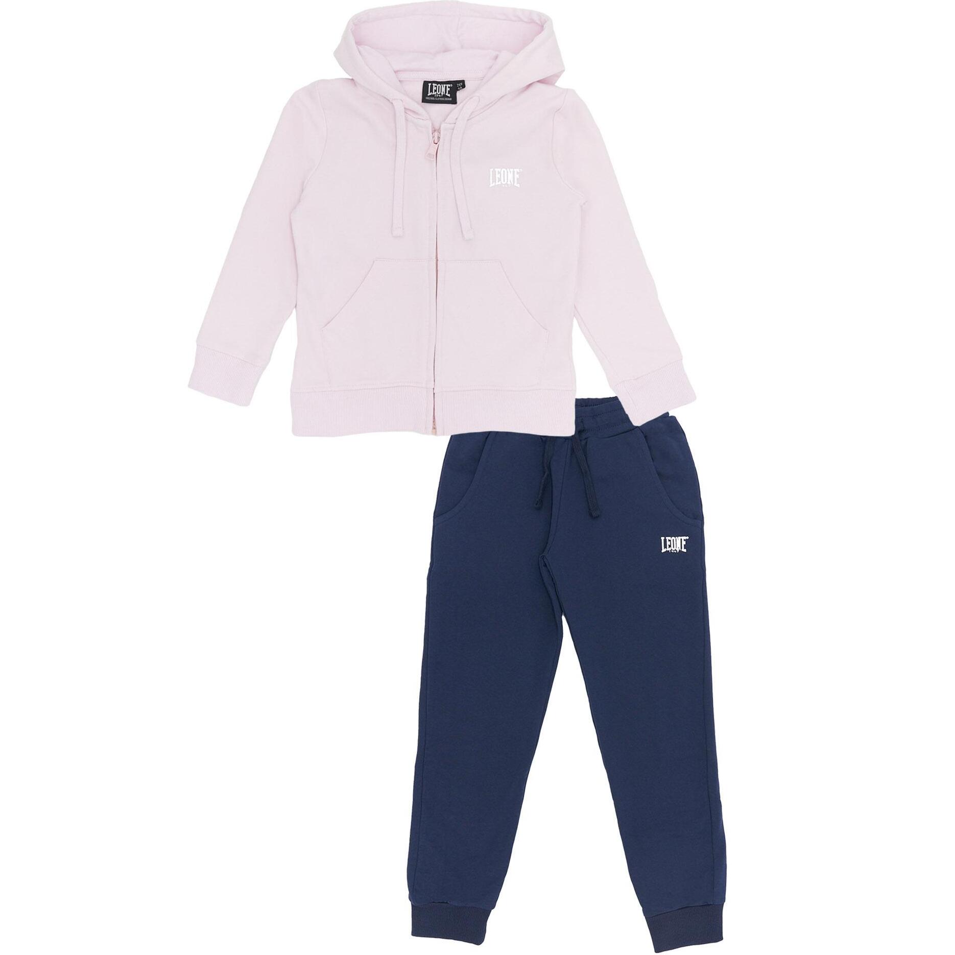 Tuta da bambina in cotone non garzato Leone Foil