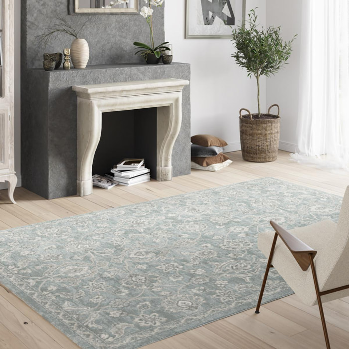 Tapis salon et chambre tissé motif fresque RISU