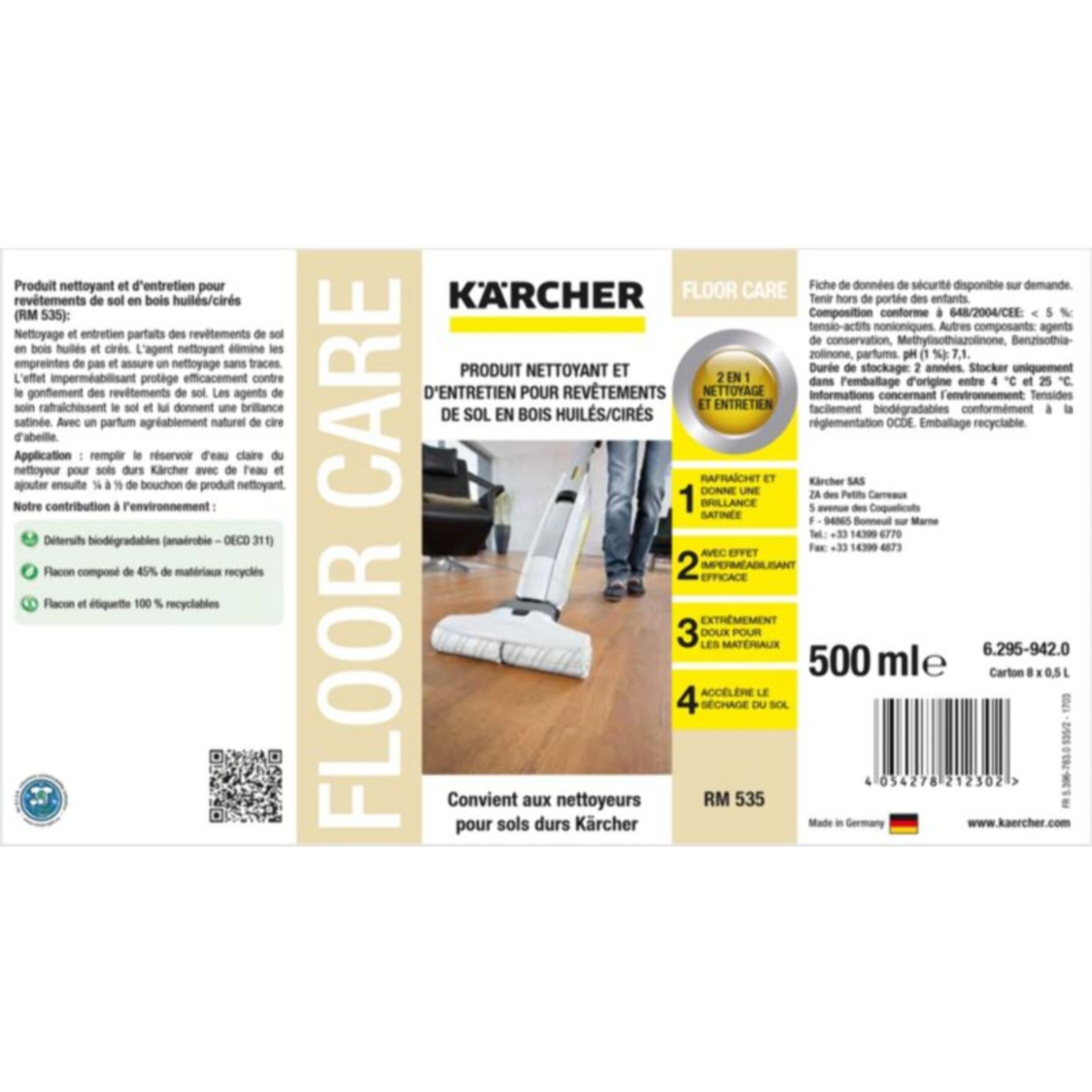 Détergent KARCHER sols bois