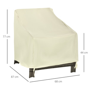 Funda Protectora para Sillas Cubierta Mueble Sillón Impermeable 68x87x77cm 600D