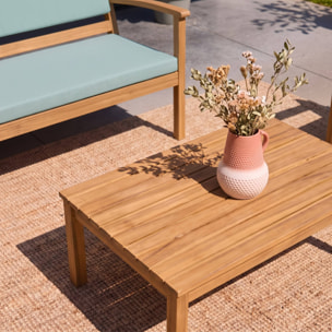 Salon de jardin bois d'acacia 4 places KOMODA