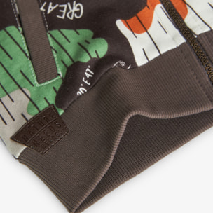 Chaqueta felpa estampada de bebé -BCI