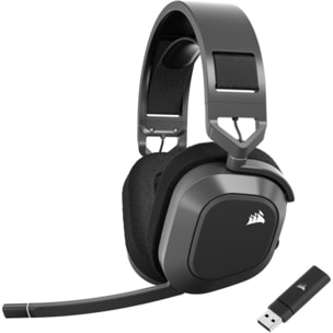 Casque gamer CORSAIR HS80 MAX Wireless Steel Gray