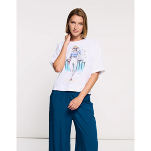 Camiseta Manga Corta Blanco - Fregur