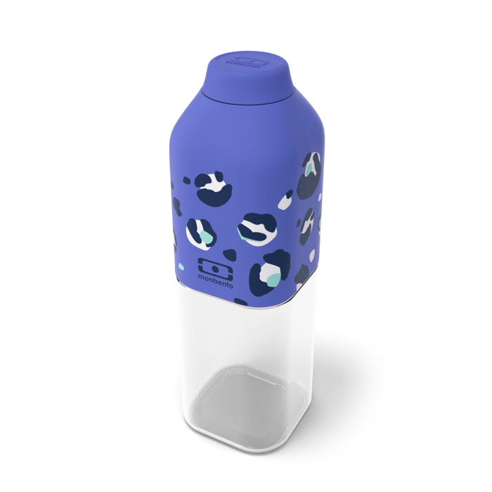 Bouteille réutilisable Positive M 500ml bleu Léopard