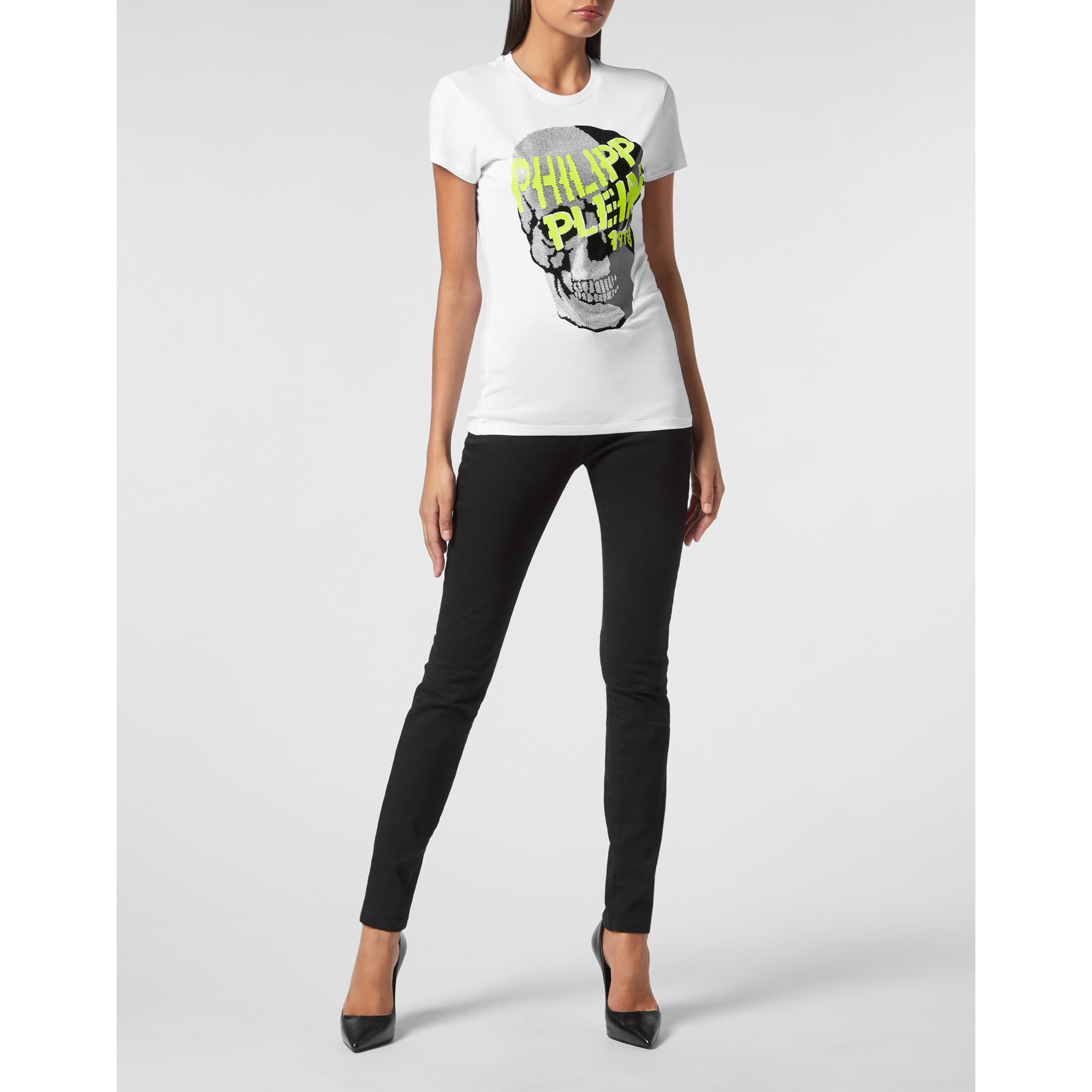 PHILIPP PLEIN Camiseta Cuello Redondo SKULL