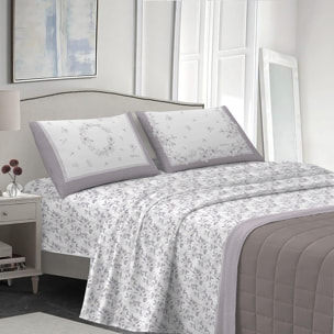completo letto marsiglia beige in cotone 100% cotone