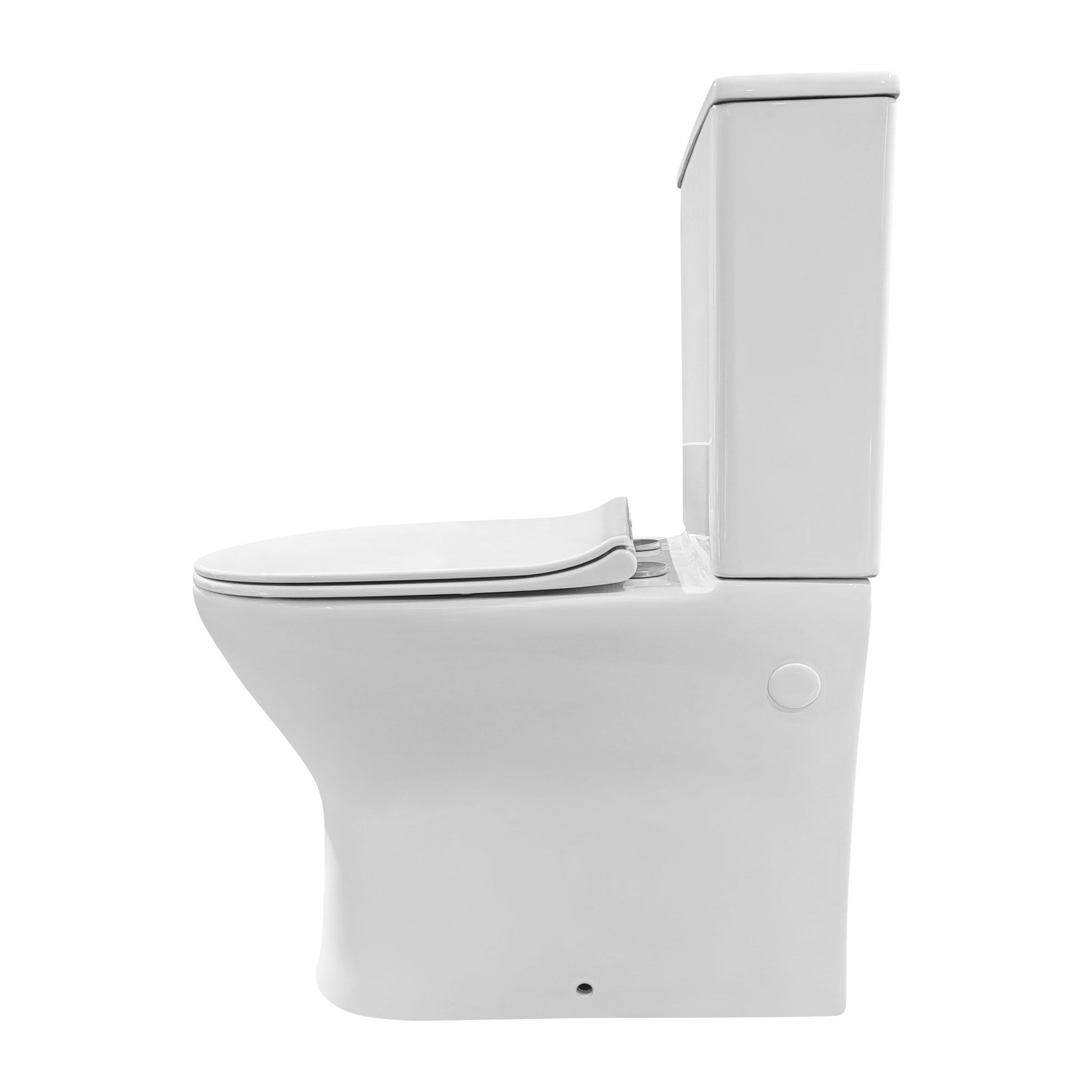 Pack Wc A6 + Manchon Connecteur | Toilette En Céramique | Manchon Extensible 150-470Mm | Wc Avec Abattant Frein De Chute | Double Chasse | Sortie Duale | Alday