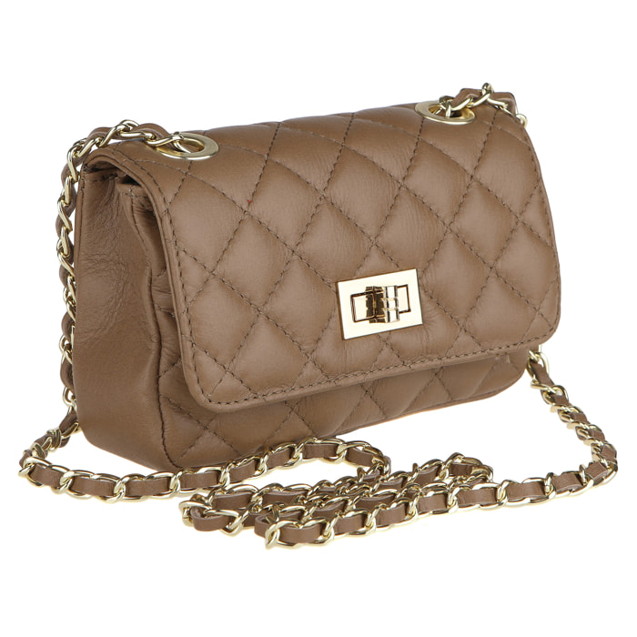 Chicca Borse Borsetta Clutch Beige