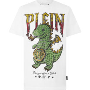 PHILIPP PLEIN Camiseta de cuello redondo y manga corta DRAGON