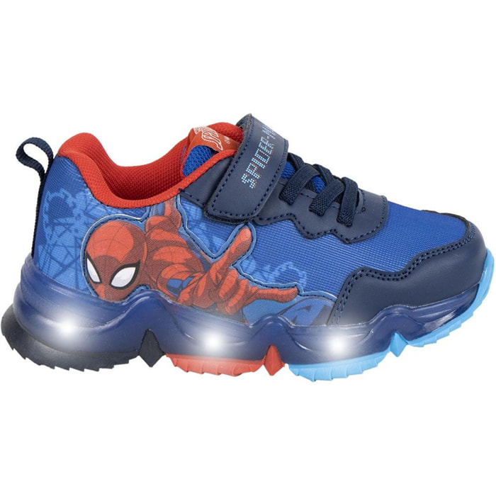 Deportiva Suela Tpr Con Luces Spiderman