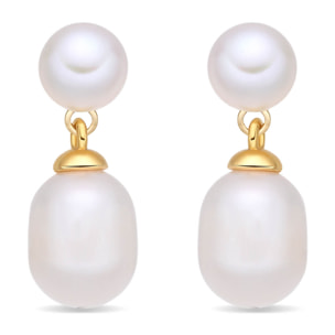 Pendientes Rakco acabado oro amarillo 18k