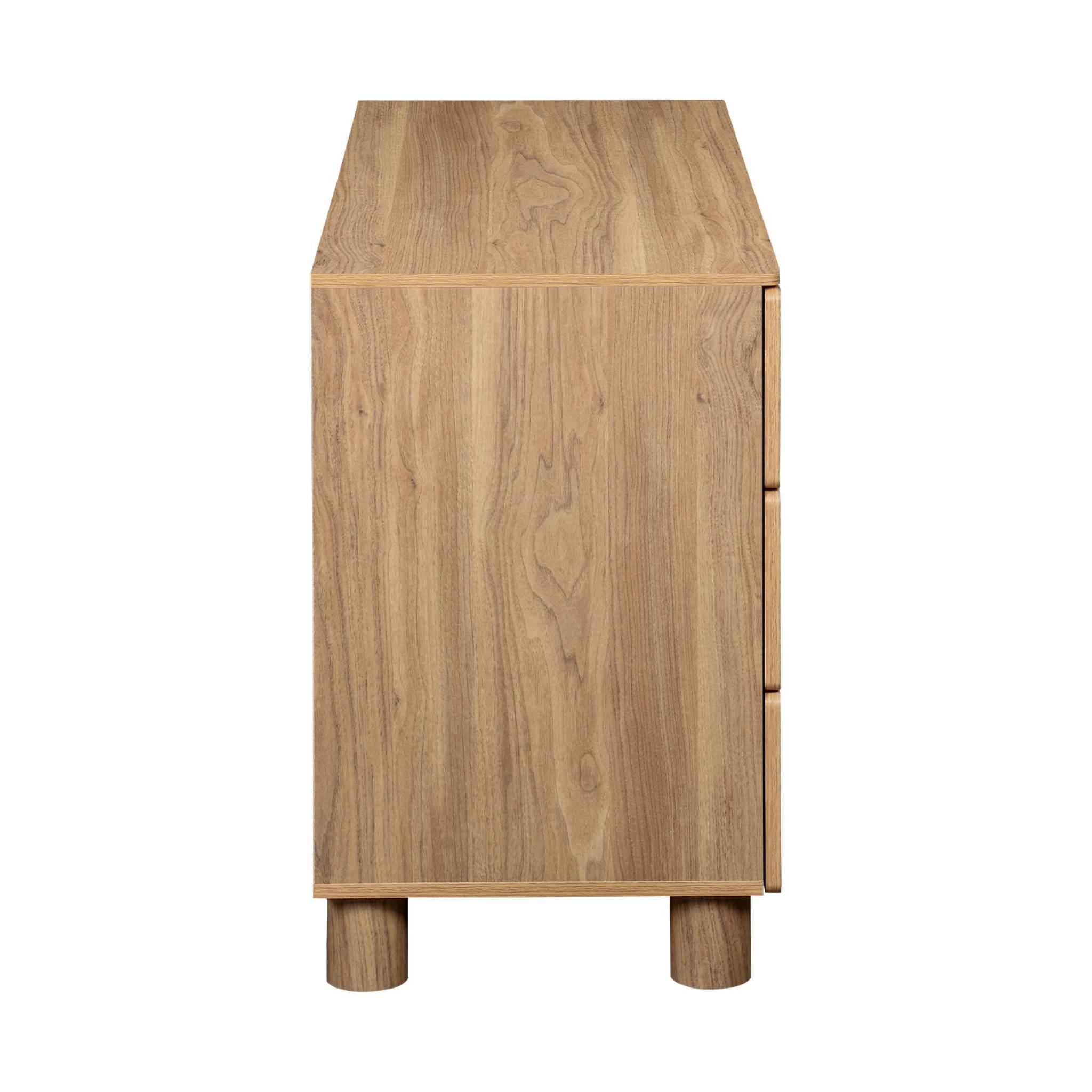 Commode décor bois 6 tiroirs AYANA