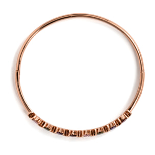 Pulsera Belcas acabado oro rosa 18k
