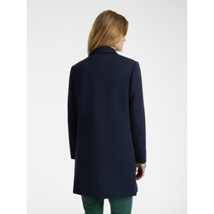 Elena Mirò - Cappotto in tessuto scuba - Blu
