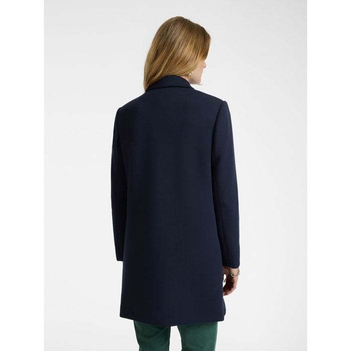 Elena Mirò - Cappotto in tessuto scuba - Blu