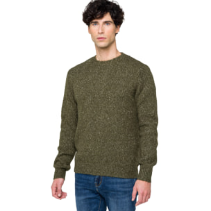 Jersey cuello redondo Hot Buttered Alaska verde militar