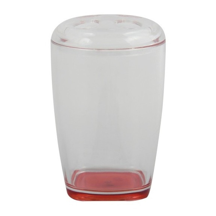 Porte Brosses à dents PS DALOA Rouge transparent MSV