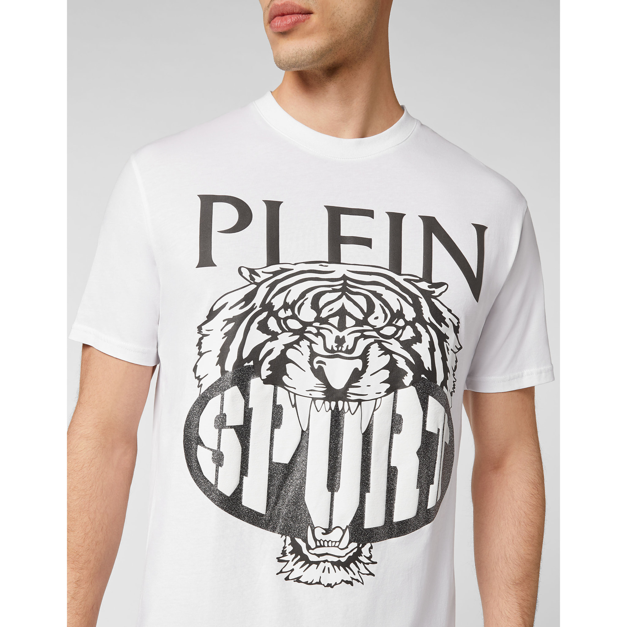 PLEIN SPORT Camiseta Cuello Redondo TIGER