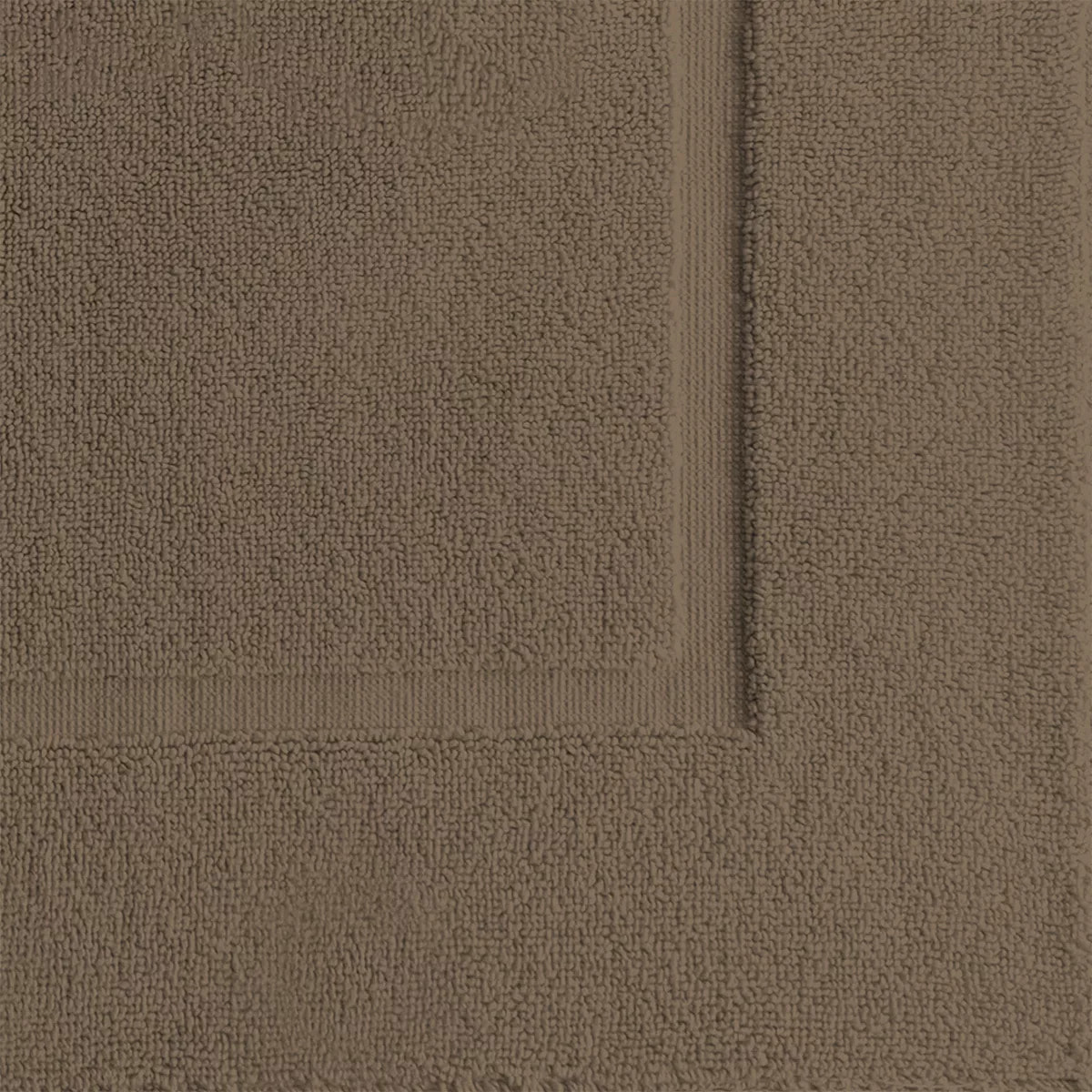 Tapis de bain pur coton 850 g/m² uni brun marron Vitae chocolat