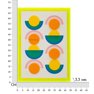 STAMPA SU TELA POP ART C/CORNICE -B- CM 50X3,3X70