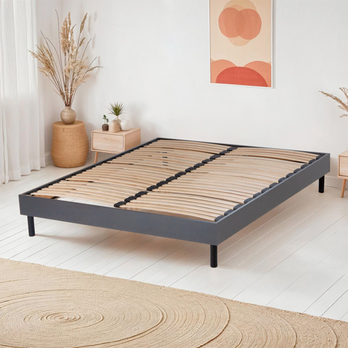 Sommier KIT BOIS | 1 Place | Couleur Bois Naturel