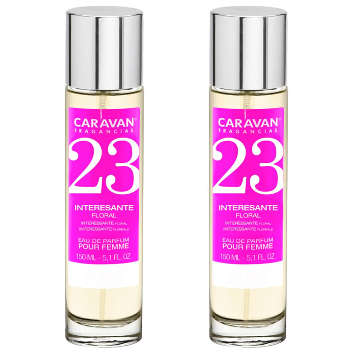 Caravan fragancias set de 2 frascos perfume de mujer nº23, de 150 ml